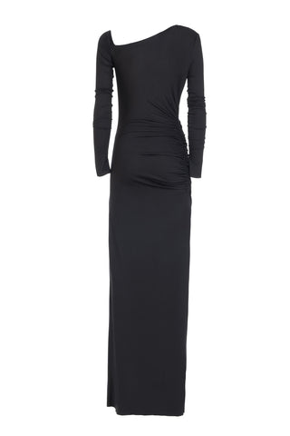 ABITO LUNGO MONOSPALLA IN JERSEY