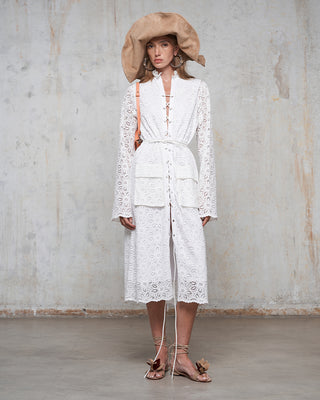 ABITO MIDI IN PIZZO MACRAME'