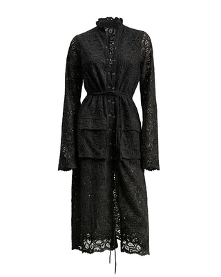 ABITO MIDI IN PIZZO MACRAME'