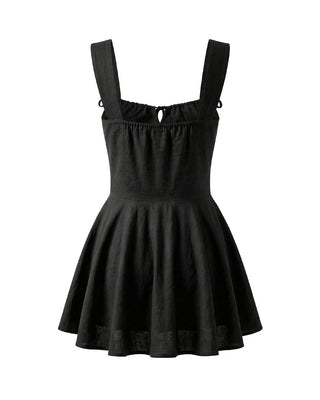 ABITO MINI IN CADY CON BUSTIER BLACK
