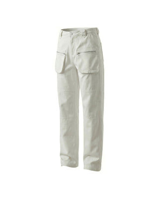 PANTALONE CARGO IN COTONE OPTICAL WHITE