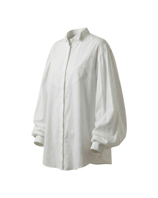 CAMICIA SMOKING IN COTONE OPTICAL WHITE