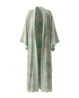 KIMONO LUNGO TIE-DYE CON MANICHE AMPIE