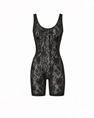 JUMPSUIT SEAMLESS FLOREALE BLACK