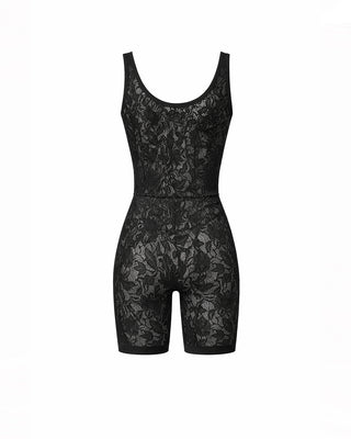 JUMPSUIT SEAMLESS FLOREALE BLACK