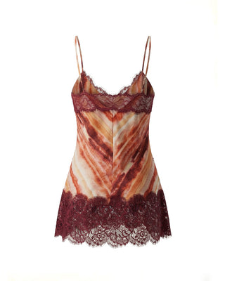 TOP CON SCOLLO A V E DETTAGLI IN PIZZO