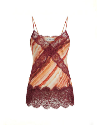 TOP CON SCOLLO A V E DETTAGLI IN PIZZO