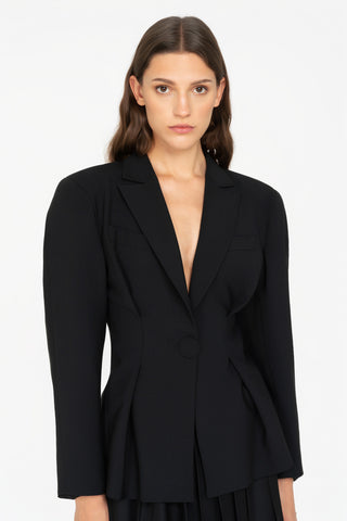SINGLE-BREASTED WOOL BLAZER