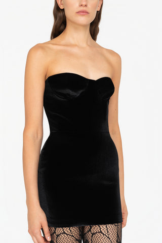 VELVET MINIDRESS 