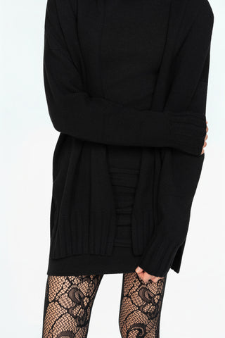 LONG WOOL AND CASHMERE CARDIGAN
