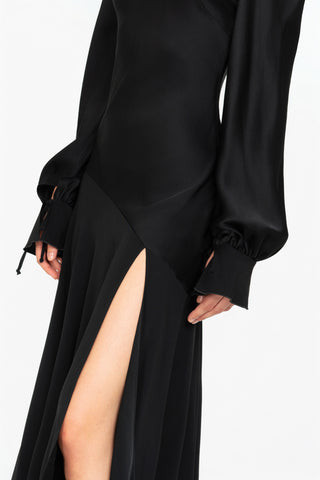 LONG DRESS WITH FRONT SPLIT