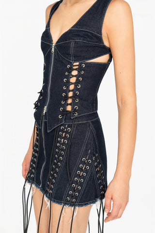 DENIM BUSTIER
