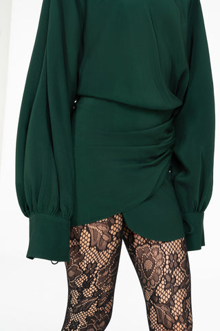 MINIDRESS WITH CROSSED SKIRT