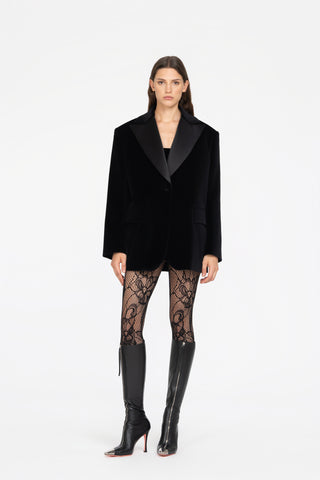 OVERSIZED VELVET BLAZER