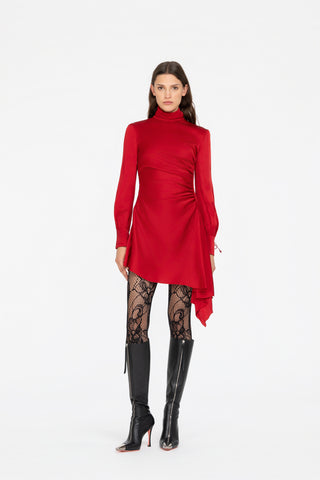 SHORT VISCOSE DRESS