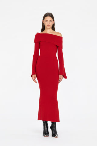 LONG ONE-SHOULDER DRESS
