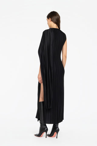 LONG PLEATED DRESS