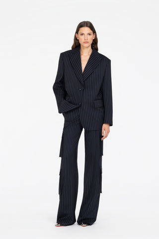 OVERSIZED PINSTRIPED BLAZER