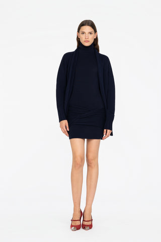 LONG WOOL AND CASHMERE CARDIGAN