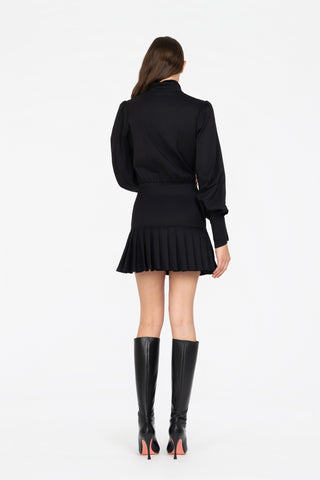 WOOL SHIRT MINIDRESS