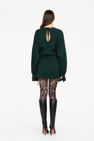 MINIDRESS WITH CROSSED SKIRT