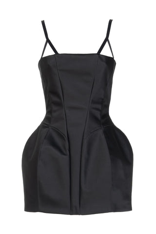 BUSTIER MINIDRESS WITH BALLOON SKIRT