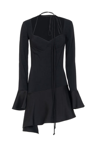 MINIDRESS WITH SQUARE NECKLINE