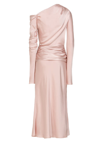 ONE-SHOULDER MIDI DRESS