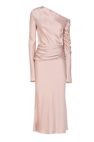ONE-SHOULDER MIDI DRESS