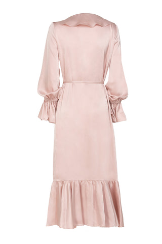 MIDI DRESS WITH RUFFLES