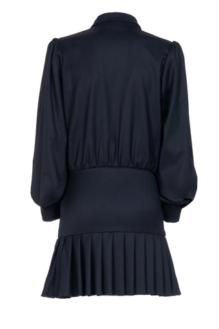 WOOL SHIRT MINIDRESS