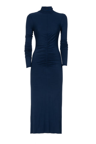 LONG JERSEY DRESS WITH GRIPPING