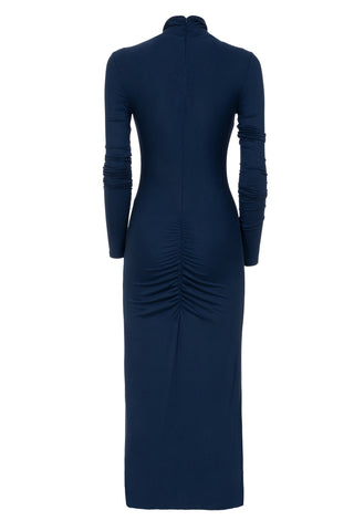 LONG JERSEY DRESS WITH GRIPPING