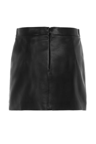 LEATHER MINI SKIRT