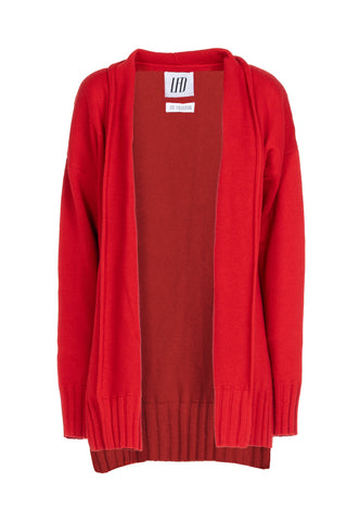 LONG WOOL AND CASHMERE CARDIGAN