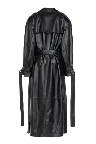 LEATHER TRENCH COAT