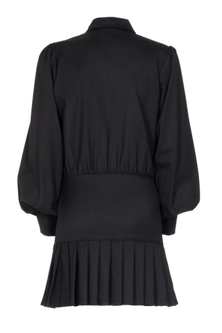 WOOL SHIRT MINIDRESS