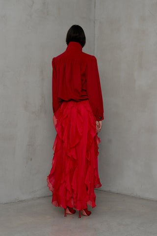 BOMBER IN PANNO DI LANA E CASHMERE CON COLLO ALTO